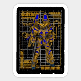 RX-0 Unicorn Gundam 03 Phenex Sticker